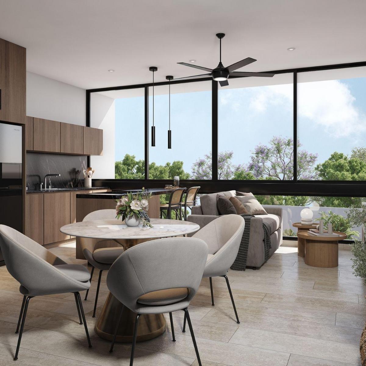 Departamento con Terraza y Jardín Privado, en Venta, Zona Norte, Mérida — foto 2