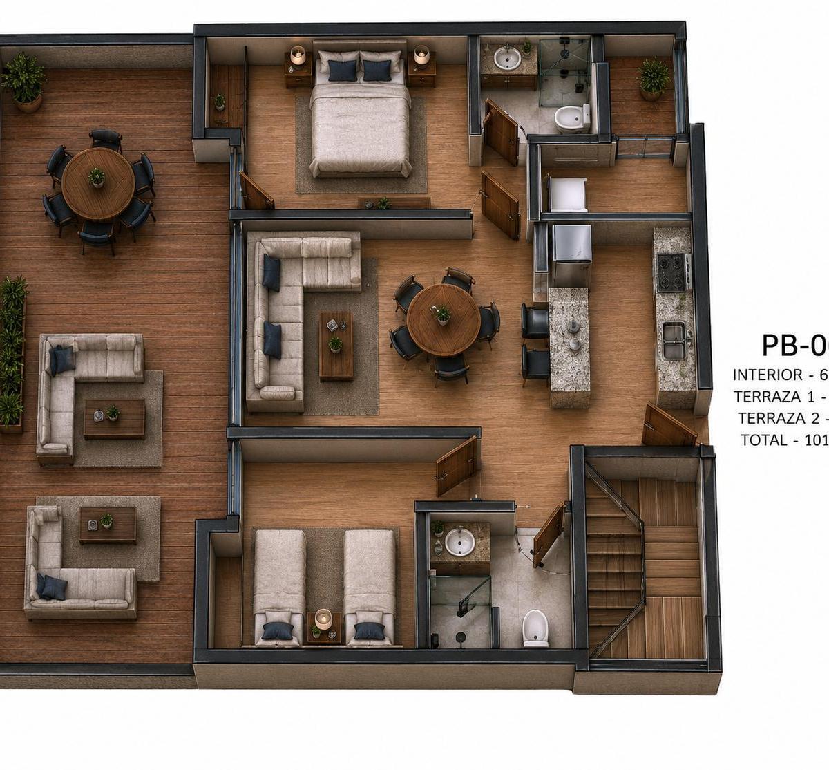 Departamento en Venta en Portales de 80 m² con 2 Recamaras — foto 2