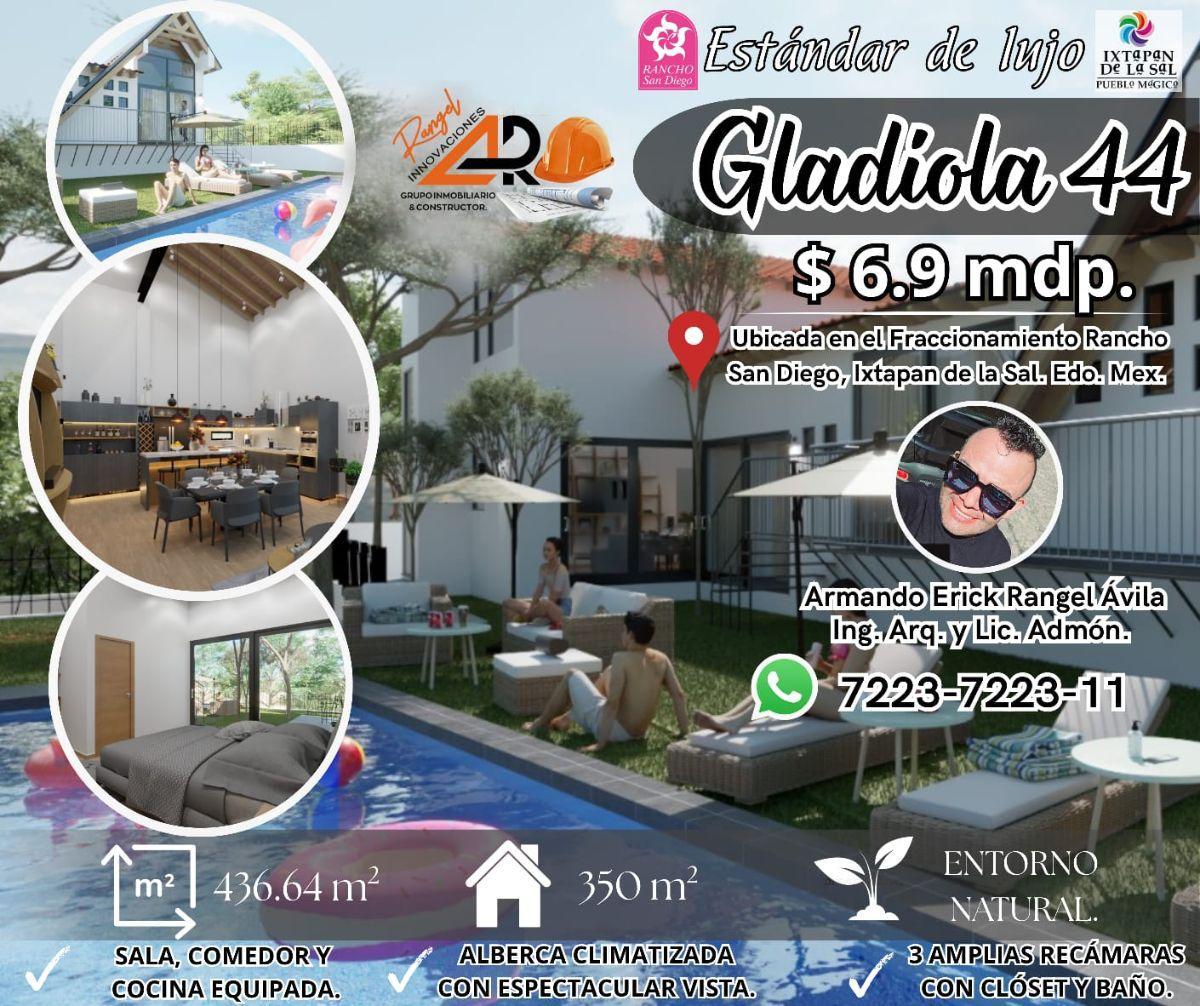 Gladiola 44 con Alberca, Jacuzzi E Hidromasaje y Jardín. Ubicación Privilegiada en Rancho San Diego. — foto principal