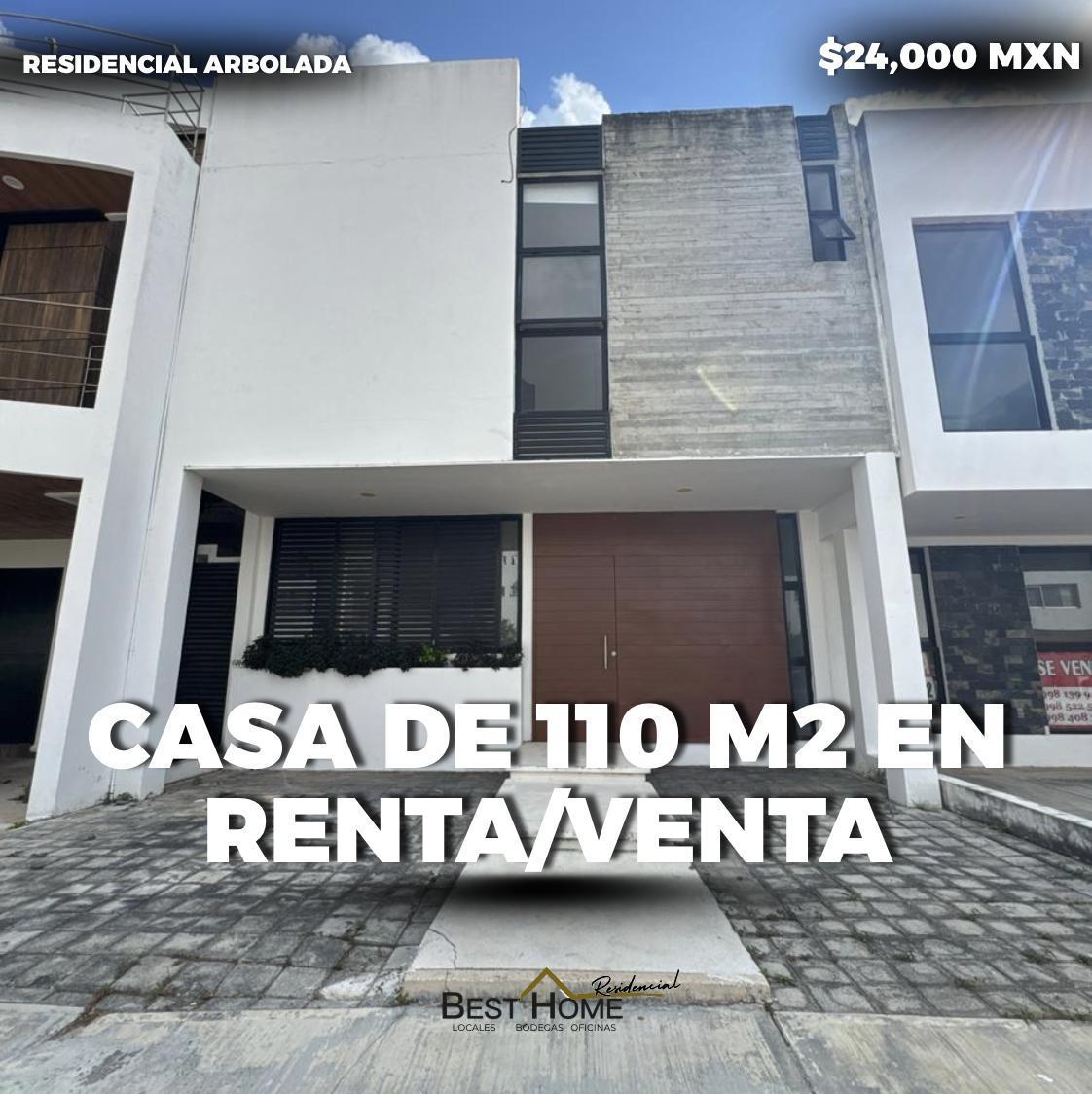 Casa de 110 m² en Renta/venta en Residencial Arbolada - Cancún — foto principal